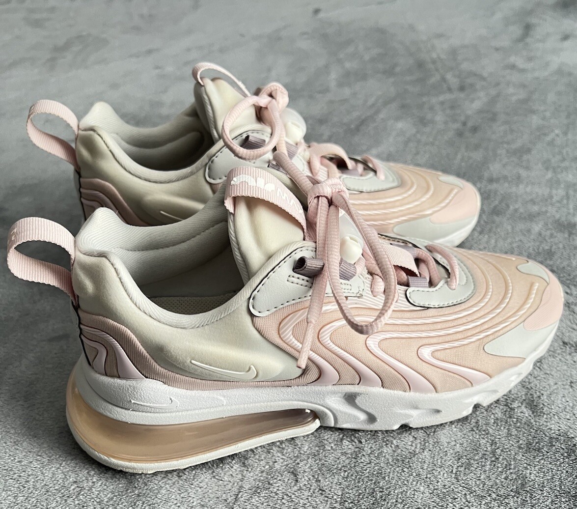 Nike Air Max 270 React ENG Photo White Dust Rose Pink Women's Size