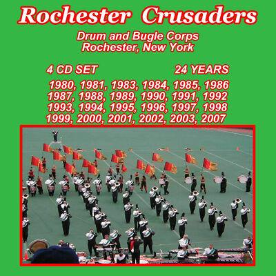 Rochester Crusaders 4 Volume Drum Corps Cd Set 24 yrs B
