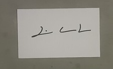 Luis Castro Hand Signed 5x3 White Index Card - Al Nassr Botafogo Portugal Porto