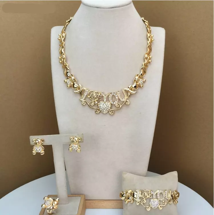 S&M Jewelry Womens Girls Hugs & Kisses XoXo Jewelry Set Real India | Ubuy