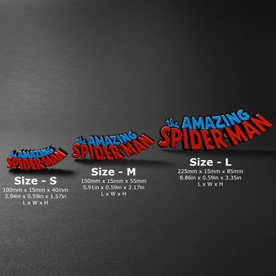 The Amazing Spiderman - Movie/Comics 3D Printed Logo Sign