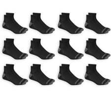 12 Pairs SOCKS ,Fruit of the Loom Men's Dual Defense Ankle Socks 12 Pack