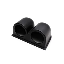 Black Abs Plastic Dual Gauge Pod 16X11X7.5Cm Universal For 2'' 52mm Gauges
