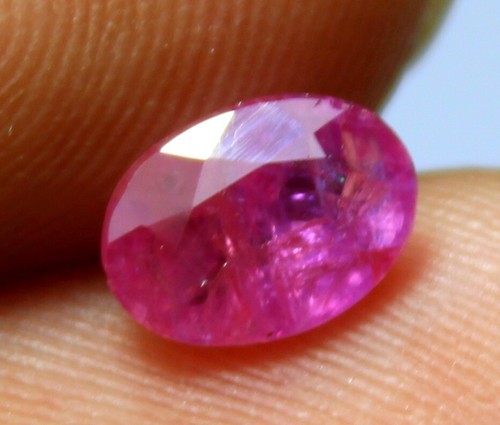 CERTIFIED Loose Gemstone 100% Natural Ruby Mozambican Faceted Cut Stone 1.10 Ct - Picture 5 of 9