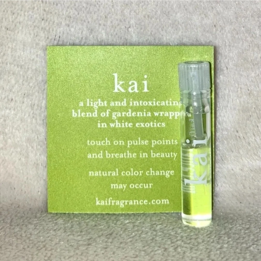 Kai Perfume Oil by Gaye Straza Sample Size Vial w Card. NEW FRESH