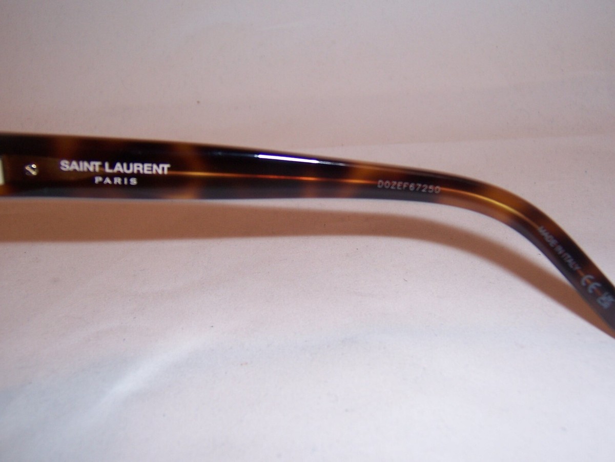NEW SAINT LAURENT SUNGLASSES M107 003 HAVANA/GREEN AUTHENTIC
