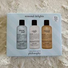 NIB Philosophy Shower Gel Seasonal Delights Snow Angel Candy Came Sugared Crust