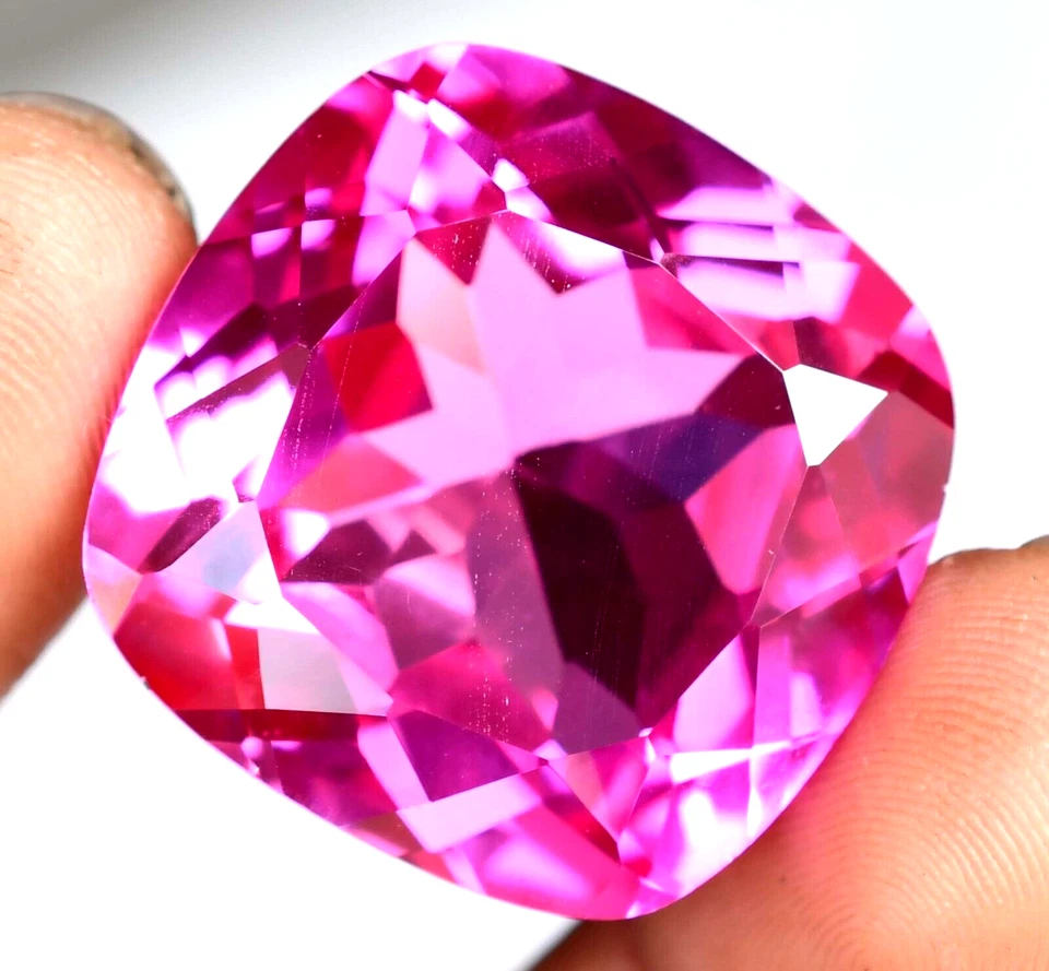 Flawless 98.40 Ct Natural Mogok Pink Ruby BIG-SIZE Certified Treated Gemstone - Image 3 of 4