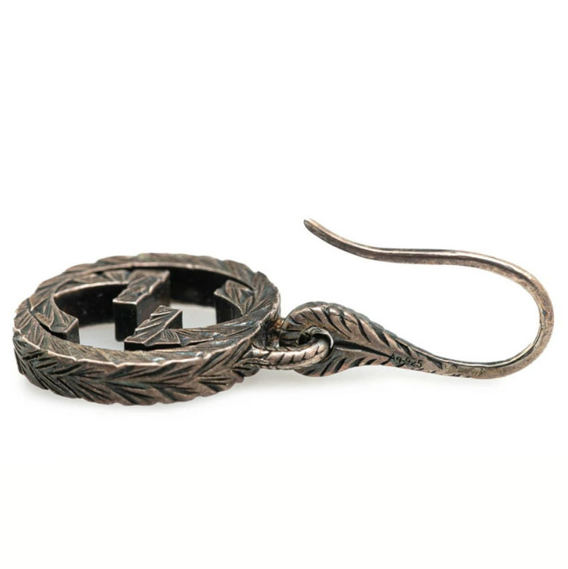 GUCCI Interlocking G Arabesque Hook Dangle Earrin… - image 4