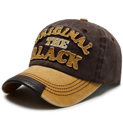 Retro Style Basecap , ''ORIGINAL BLACK'', div. Farben, Baseball Kappe, Cap, NEU