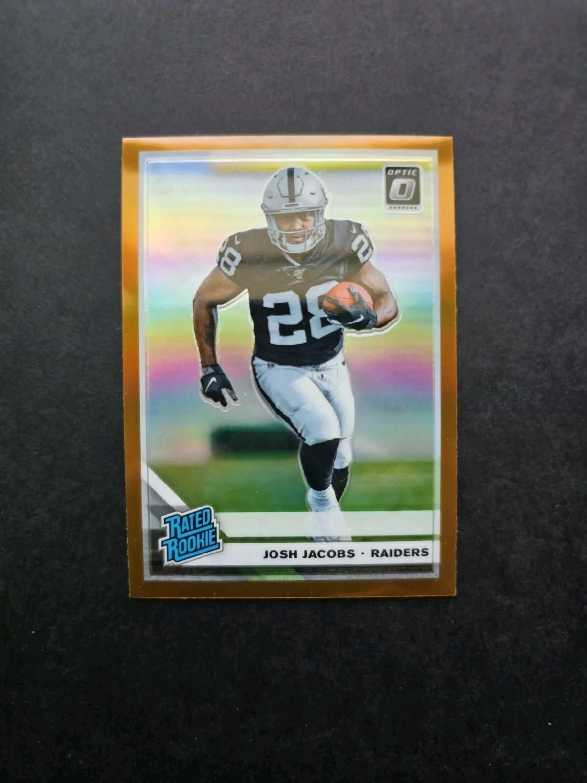 2019 Donruss Optic Josh Jacobs 🔥 Bronze Rated Rookie Prizm #158 Raiders
