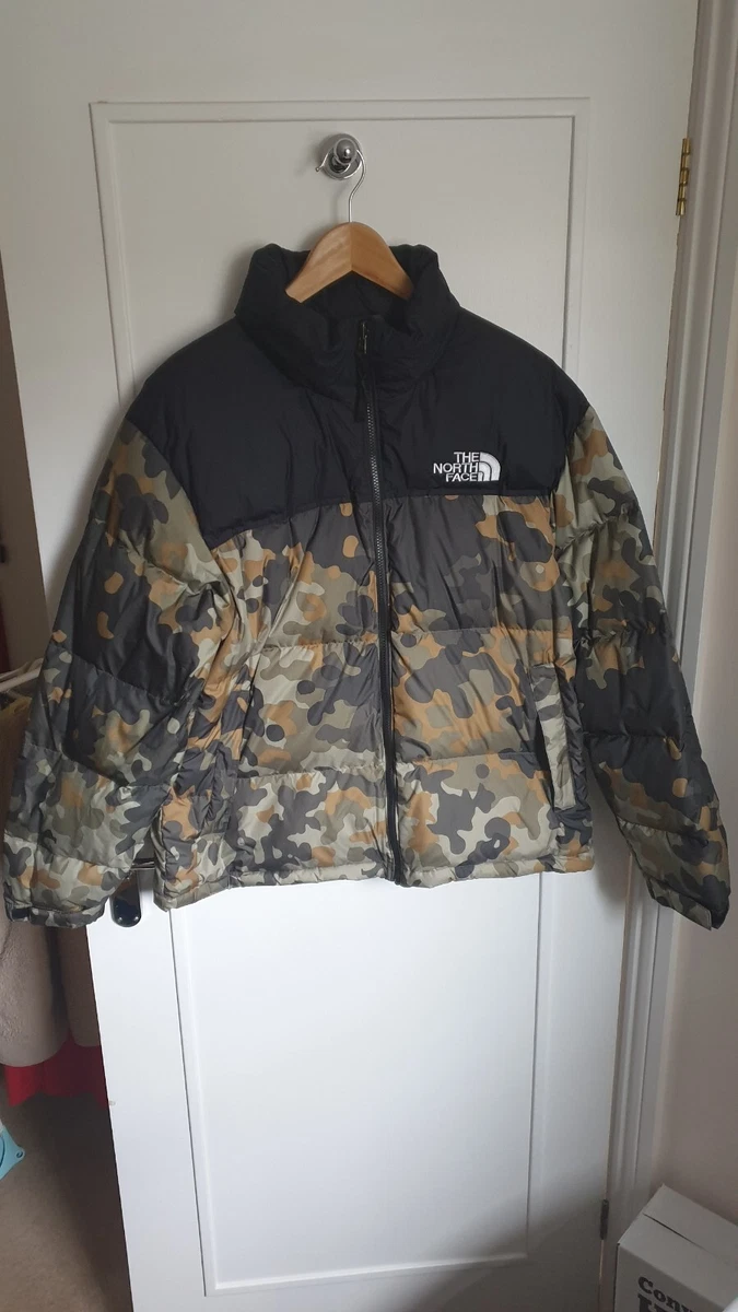 BNWT The North Face Nuptse 1996 Jacket Black Green Brown