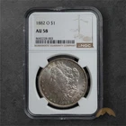 1882-O Silver Morgan Dollar $1 - NGC AU58 - New Orleans