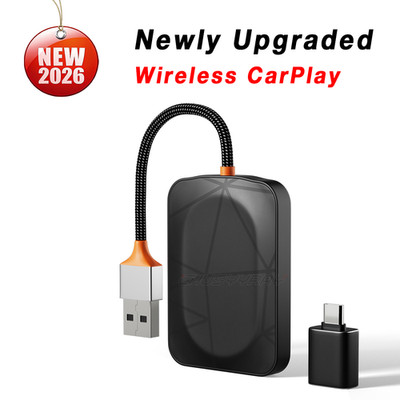USB Auto Wireless CarPlay Adapter FITS iPhone Apple Wireless Dongle Plug ＆ Play
