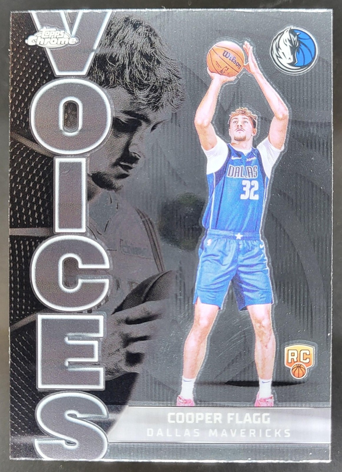 2025-26 Topps Chrome Cooper Flagg Voices #VS-6 RC Dallas Mavericks DD5