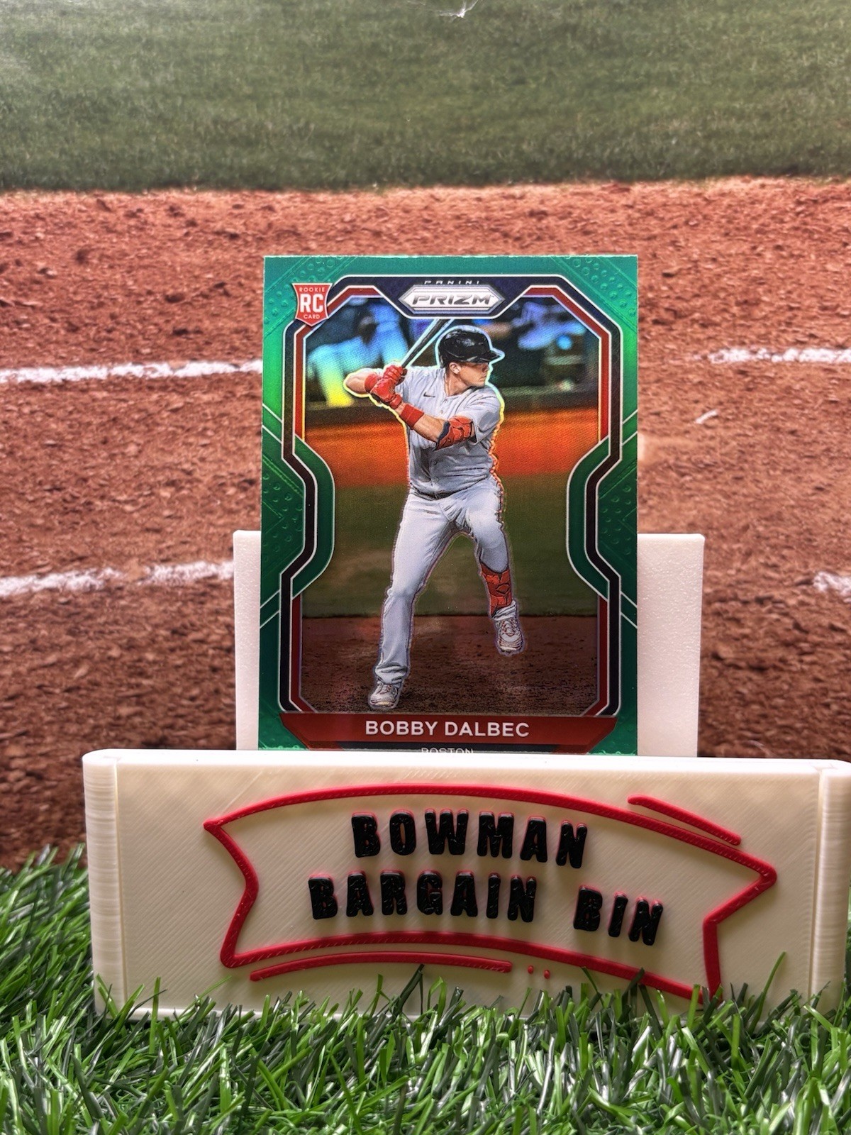2021 Panini Prizm - Bobby Dalbec #64 Green Prizm (RC)