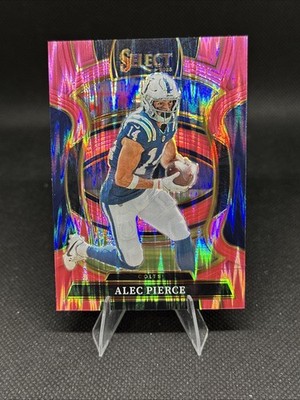 2025 Panini Select Alec Pierce Concourse Pink Shock Prizm #32 Indianapolis Colts