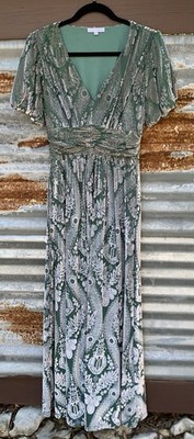 chinese dress ladies Leslie Lace-Up Mermaid Glitter Formal Dress