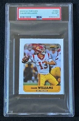 CALEB WILLIAMS ROOKIE 2023 Sports Illustrated for Kid SI USC NFL Bears PSA 6