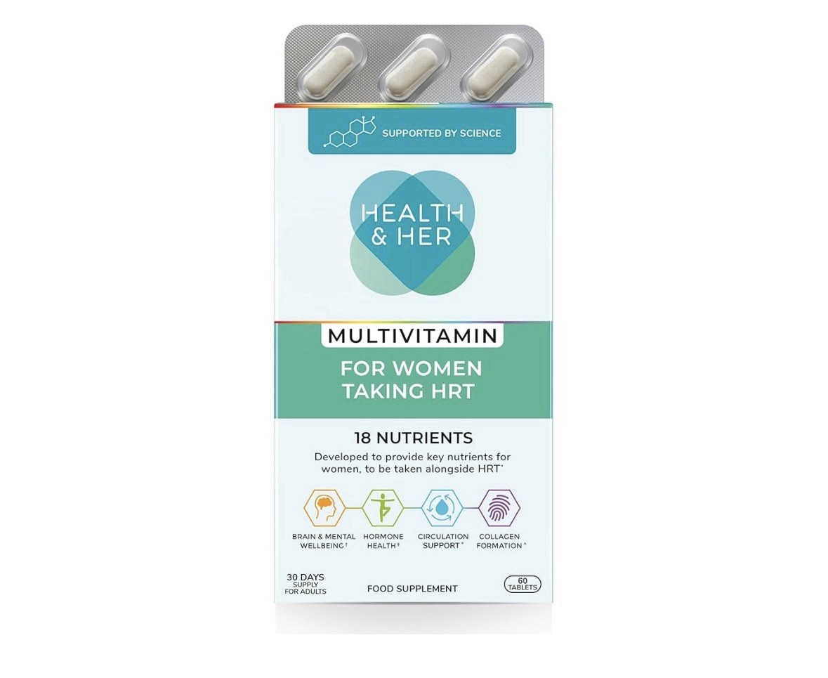 HEATLH & HER 18 Nutrients HRT MULTIVITAMIN Hormone Support 60 Capsules EXP 01/28