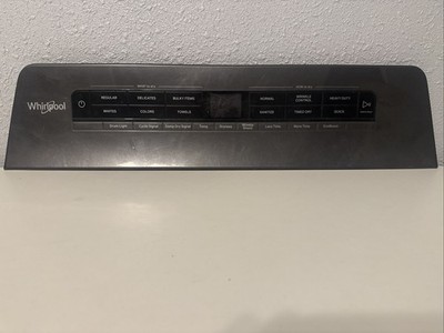 whirlpool dryer user interface. W11419056