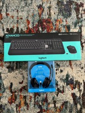 Logitech MK540 Wireless Keyboard Mouse Combo  H390 Headset