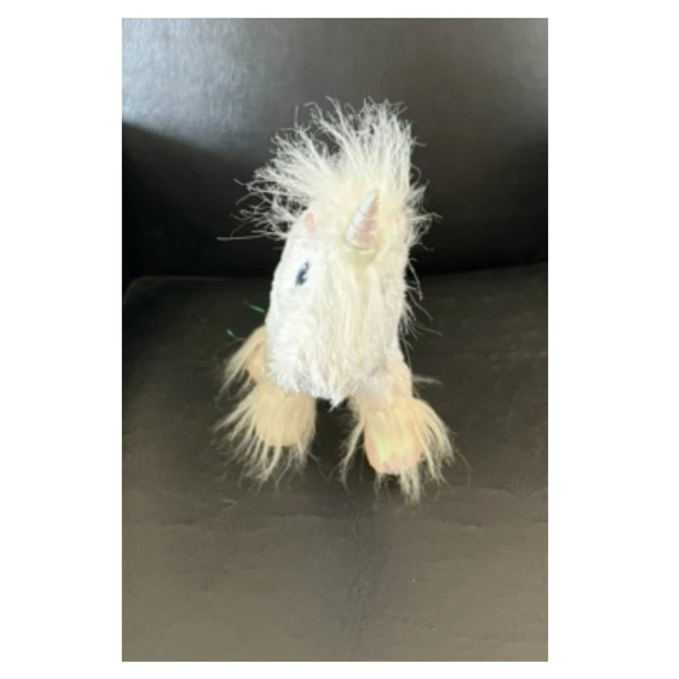 Webkinz White Unicorn Plush Stuffed Animal with Sparkle Hooves - Image 3 of 4