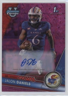 2023 Bowman U Chrome Fuchsia Mini-Diamond Refractor /150 Jalon Daniels Auto 15tx