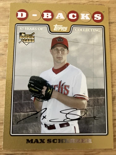 2008 Topps Gold Max Scherzer Update #280 (1298/2008) Rookie RC