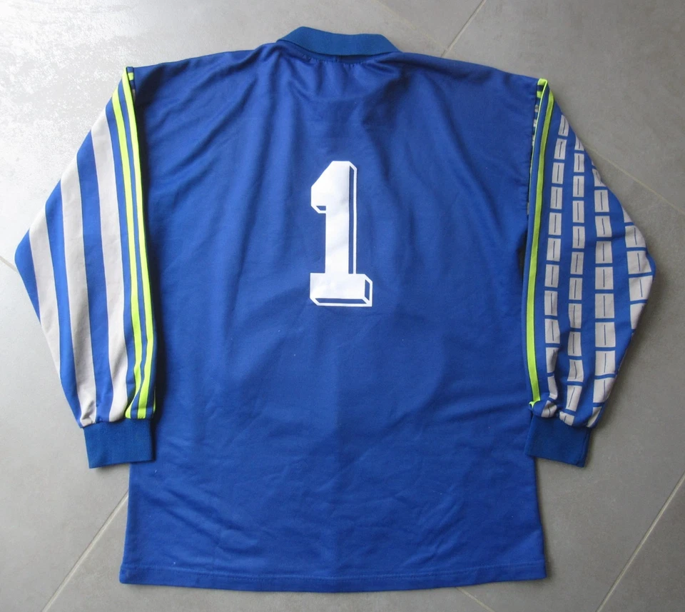 Maillot Adidas Sochaux Montbéliard Gardien 1994 Peugeot Esso Vintage M / L - Photo 2/4