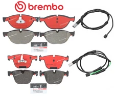 Front Brake & Rear Brake Pad OES Ceramic +Sensor for BMW 750i 750Li / xDrive