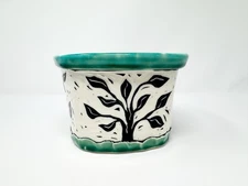 Janet Harper Knoxville, TN Carved Tree Studio Art Pottery Ceramic Pot Planter