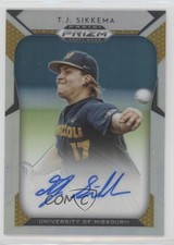 2019 Panini Prizm Draft Picks Auto TJ Sikkema #58 Auto 4l3
