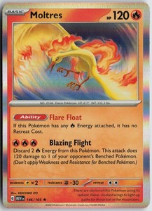Moltres 146/165 Scarlet & Violet 151 Holo Rare
