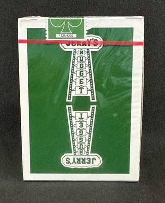 Marked Monotone - Authentic Jerry's Nugget Playing Cards Felt Green - FAST SH...