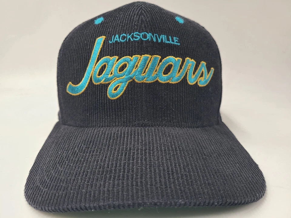 Jacksonville Jaguars Pana Script Mitchell & Ness Snapback Gorra Gorra NFL Negra Foto 2 de 4