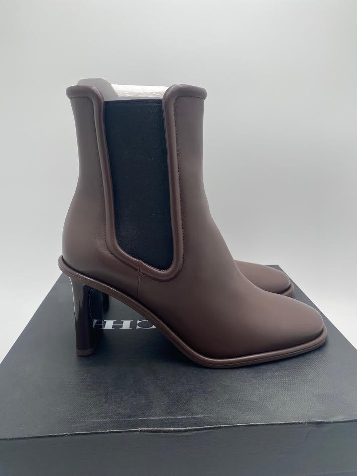 Coach Women's Geneva Leather Ankle Bootie 8.5 Maple CN127 thumbnail 3