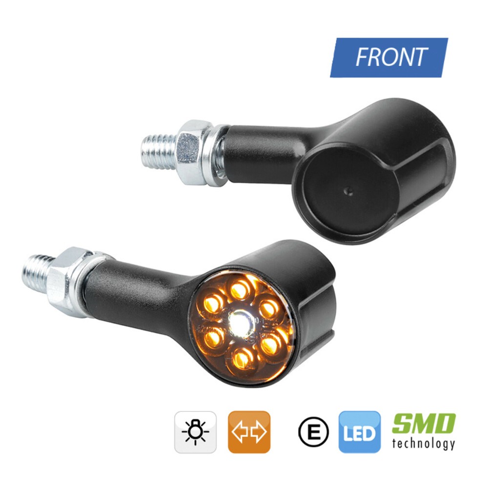 Free Shipping LED Turn Signals And Front Position Light Lampa Magnifier