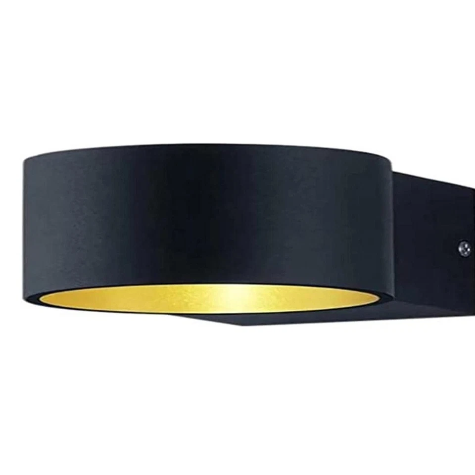 Trio LED Wandleuchte Lacapo Schwarz matt & Gold 4,5W warmweiß 3000K Up & Down - Bild 2 von 4