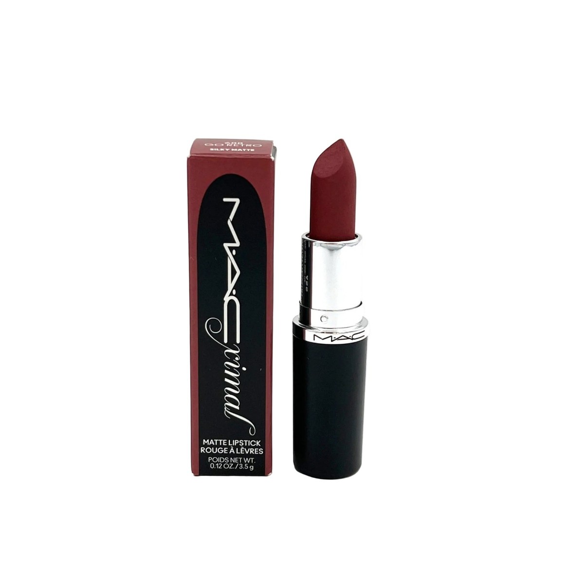 ｍａｃ✨2点☆ MAC~MACXIMAL SILKY MATTE LIPSTICK~688 GO RETRO~PEACHY PINK BROWN