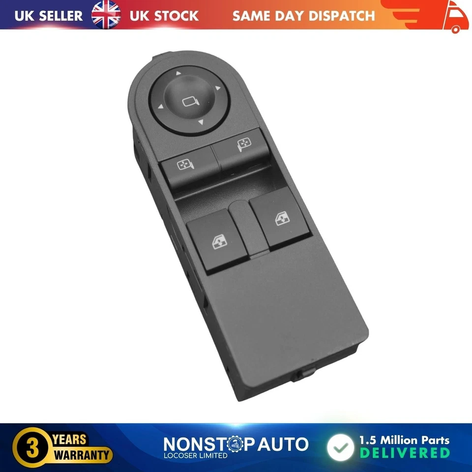 Électrique Puissance Fenêtre Contrôle Interrupteur Pour Opel Astra H Zafira B - Photo 4/4