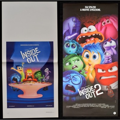 2 Plakate INSIDE OUT Walt Disney Bing Bong Riley Anderson Ekel B231