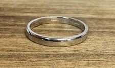 Genuine Tiffany And Co Platinum 3mm Wedding Ring Band Size T