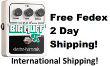 New Electro-Harmonix EHX Big Muff Pi w/ Tone Wicker Fuzz Guitar Effects Pedal