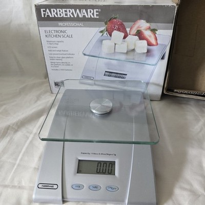 Farberware Professional Electronic Glass Top Kitchen Scale