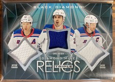 2024-25 Black Diamond Mine Triple Relics #DMTR-KTP Panarin / Kreider / Trouba