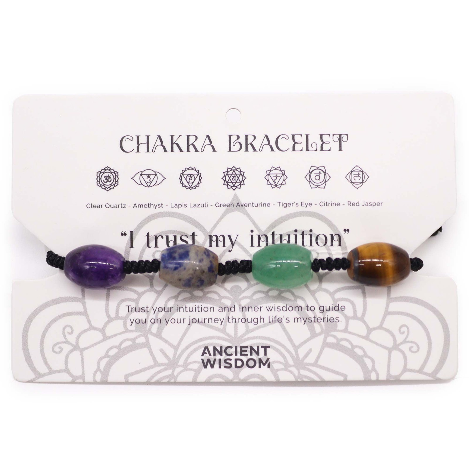 Chakra String Bracelets - Bead Stones - Brand New - Intuition - Image 2