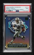 2022 Clearly Donruss Champions Green 20/25 Emmitt Smith PSA 9 MINT HOF 8uc