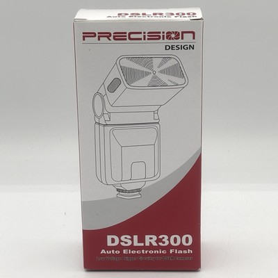 Precision Design DSLR300 Shoe Mount Auto Electronic Flash for  Canon - New