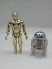 Vintage Kenner 1977 Star Wars C-3PO + R2-D2 Action Figures Hong Kong